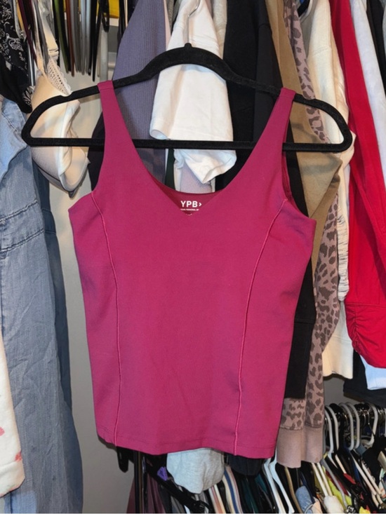 YPB Tops - YPB Abercrombie & Fitch Women's Magenta Tank Top - Sleeveless V-Neck